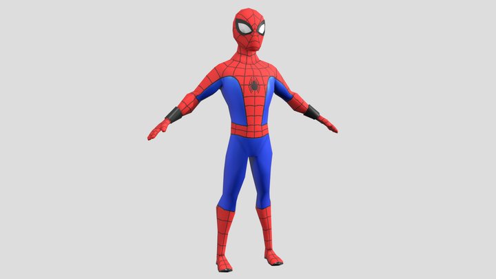 Low-Poly Spider-Man 3D Model