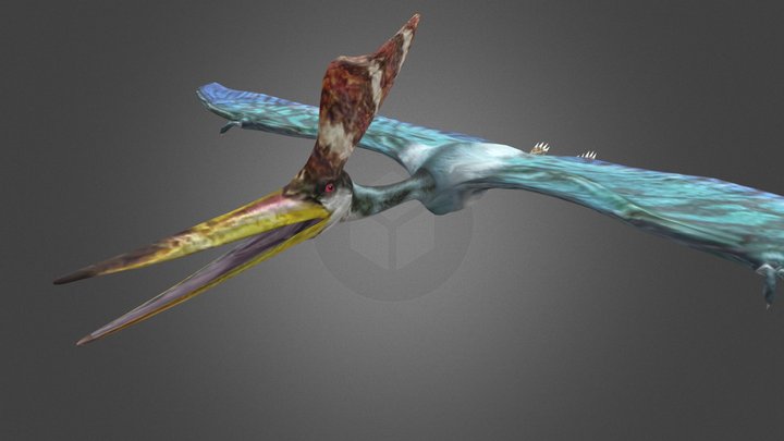 Dinosaur Hunting Pteranodon – Free 3D Model STL