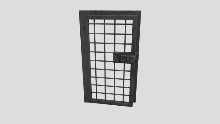 Industrial Metal Door 3D Model