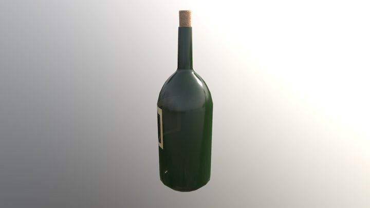 Botella Valdepeñas 3D Model