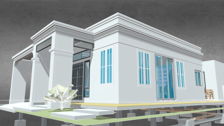 3D_ Khun Benz House_V3 3D Model