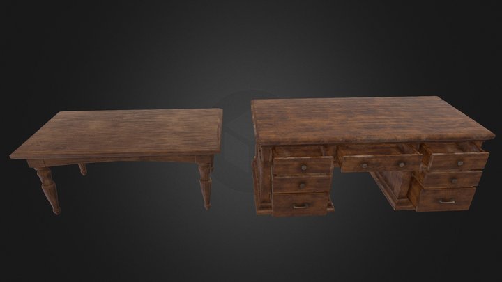 European wooden table_2
