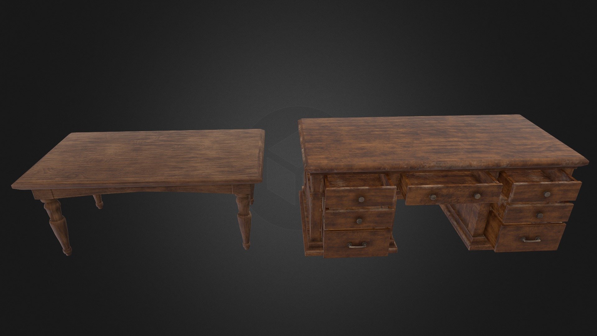 European wooden table_2