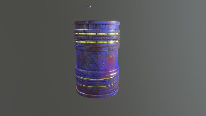 Oil Drum 3D Model