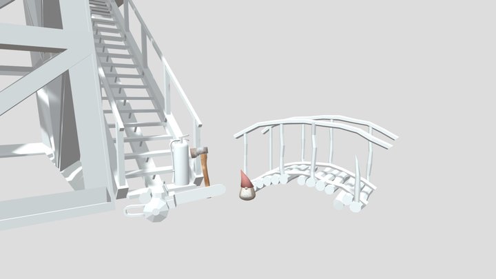 Forest Loner - Unwrap 2 More detailed props 3D Model