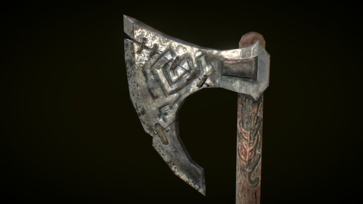 Battle Axe 3D Model