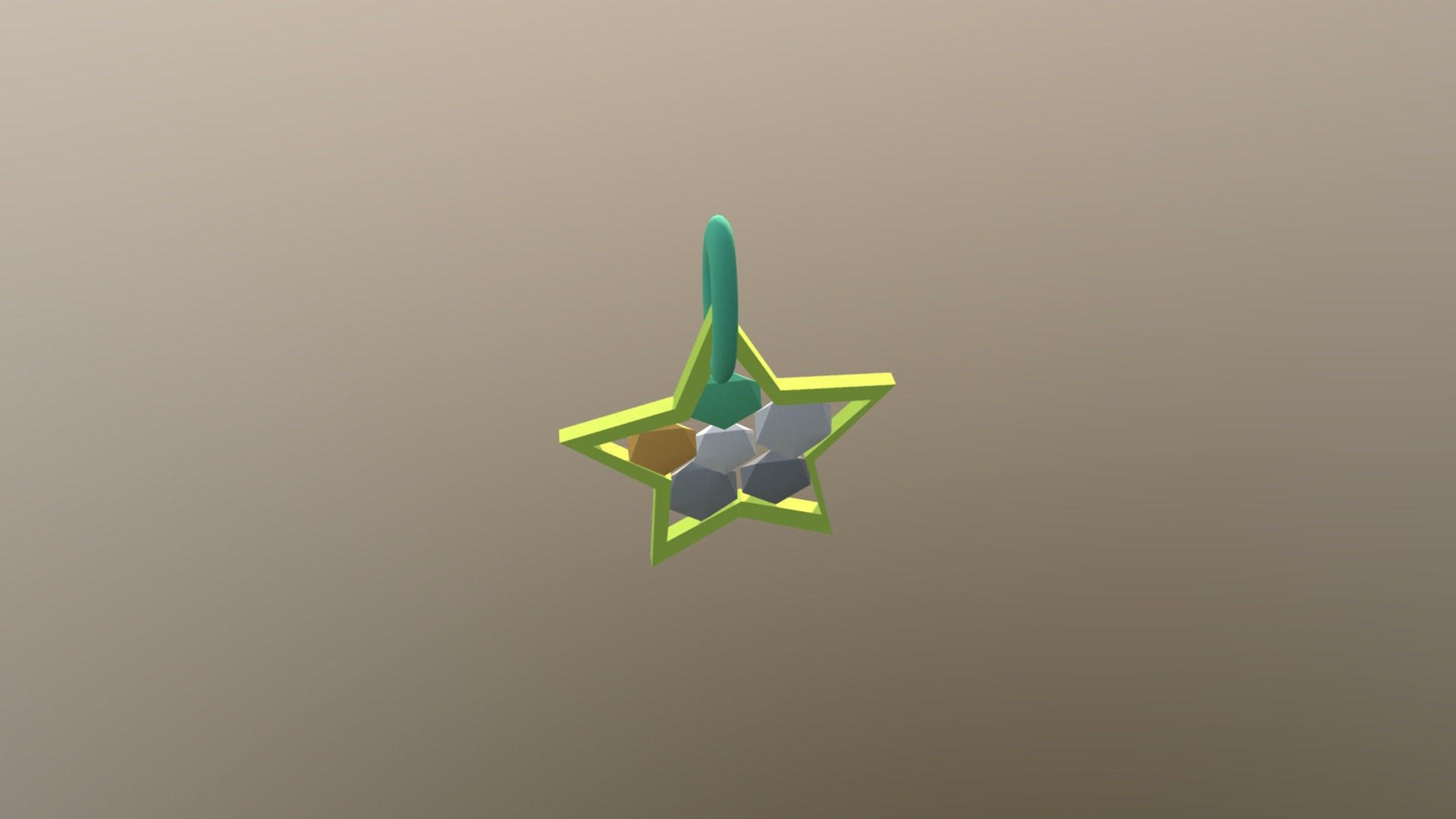 Star Shape Pendant - 3D model by pl.itda14 [4cfc19b] - Sketchfab