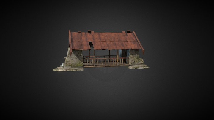 Covered Bridge 02 3D Model