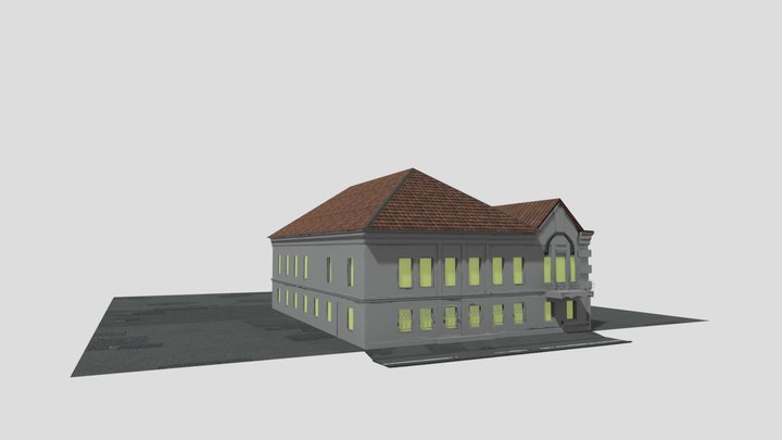 Classical Building — Game Ready 3D Model – Kostenloses 3D-Modell STL