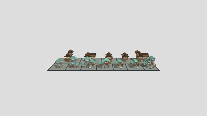 Houses Pack #2 3D Model