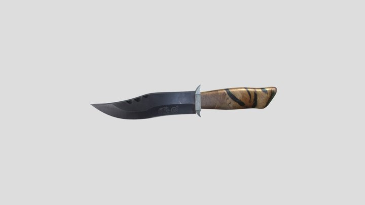 Hunting-Knife Low Poly 3D Model