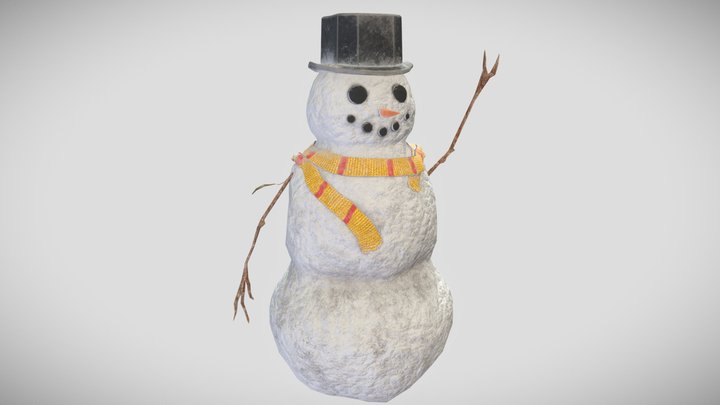 Snowman 3D Model