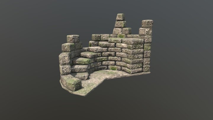 Weathered and Damaged Tower 3D Model