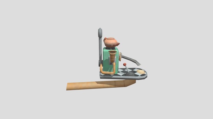 Steampunk Bird Feeder 3D Model