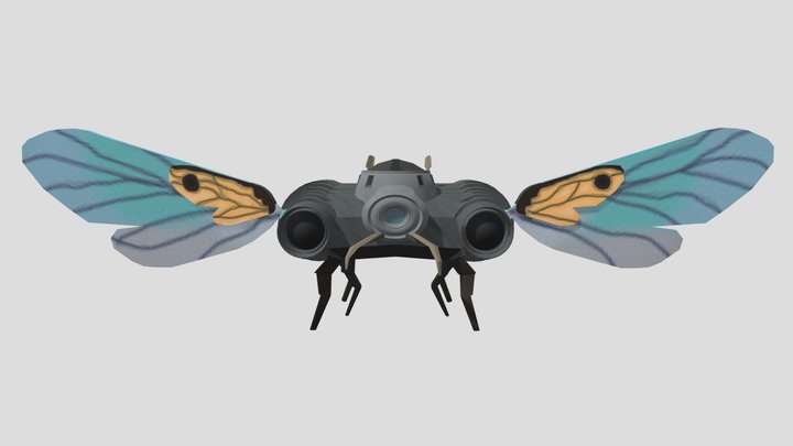 MothWingSpaceship 3D Model