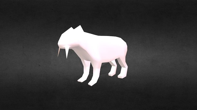 Sabretooth Low Poly 3D Model