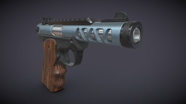 Ruger Mark IV 22/45 3D Model