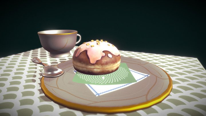 Tea time at your Polish grandma house 3D Model