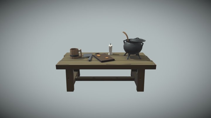 props table 3D Model