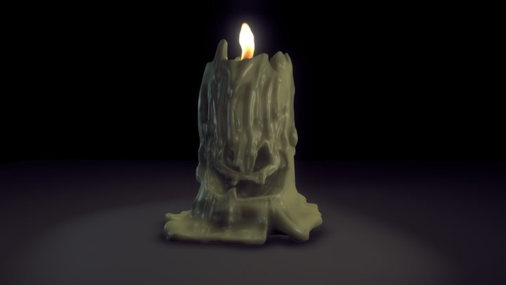Halloween candle 3D Model