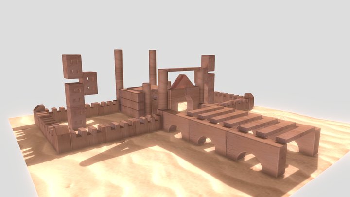 Wk8_UnitBlockCastle_Kramer 3D Model