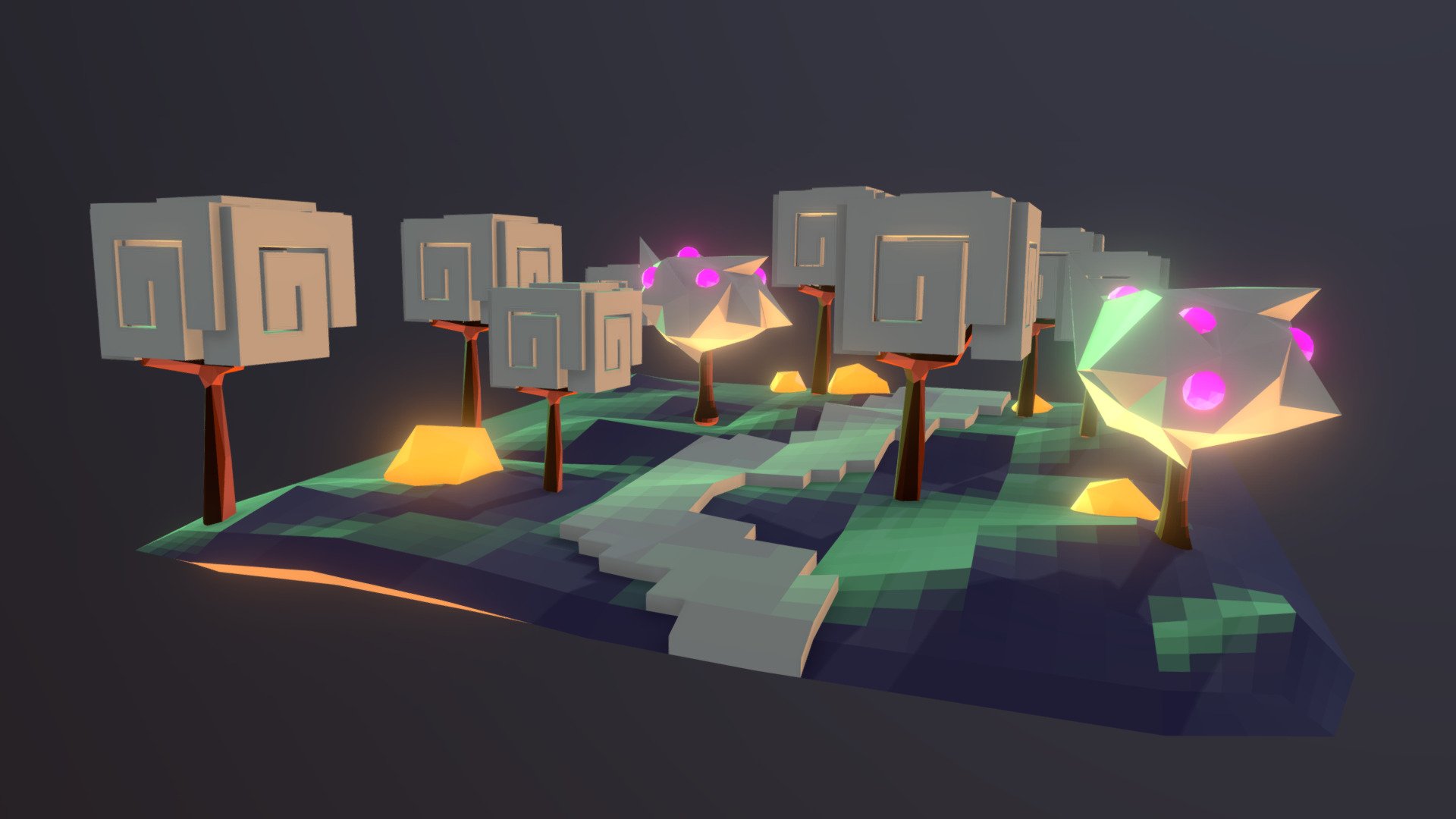 Camino Low Poly