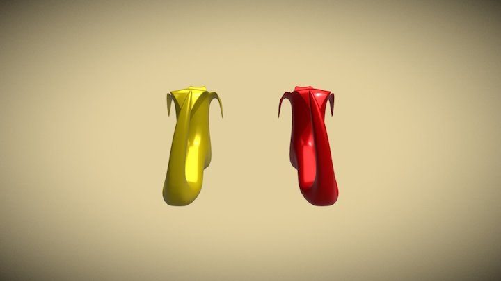 Escarpines Colores 3D Model