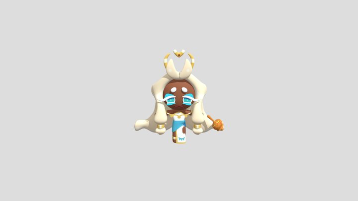 Mozzarella Cookie 3D Model