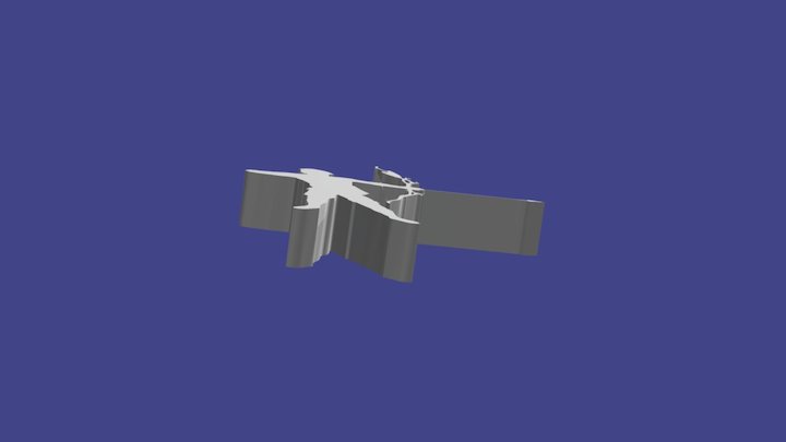 Male- Archer- Silhouette-800px 3D Model