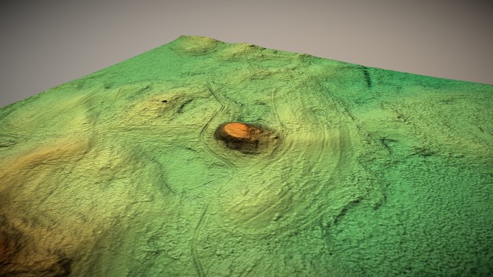 Linkmenų piliakalnis (Lithuania) – Gratis 3D-model STL