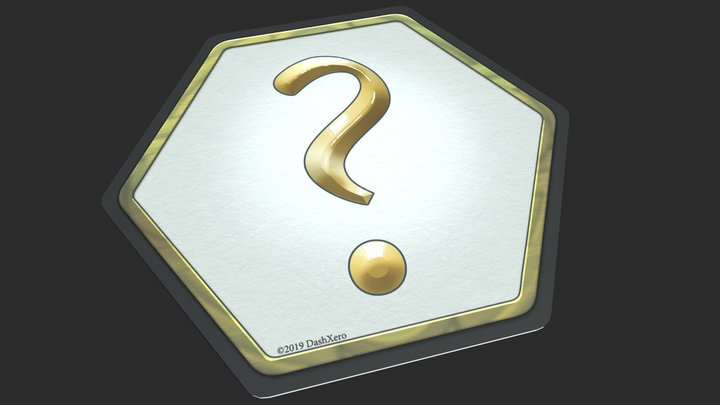 Hex Card for Tabletop Simulator 3D Model