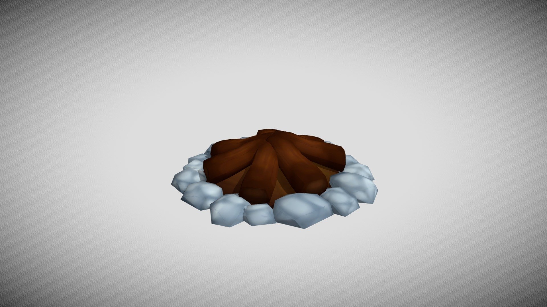 Low Poly Campfire