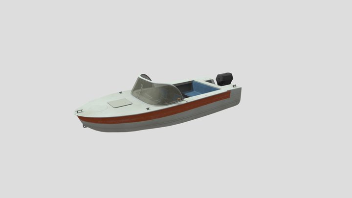 «Progress» motorboat 3D Model