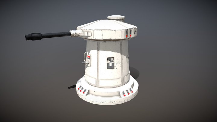 Star Wars: DF-9 Turret 3D Model