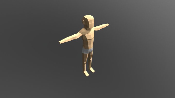 ElysiumVR | Male character rigged template 3D Model