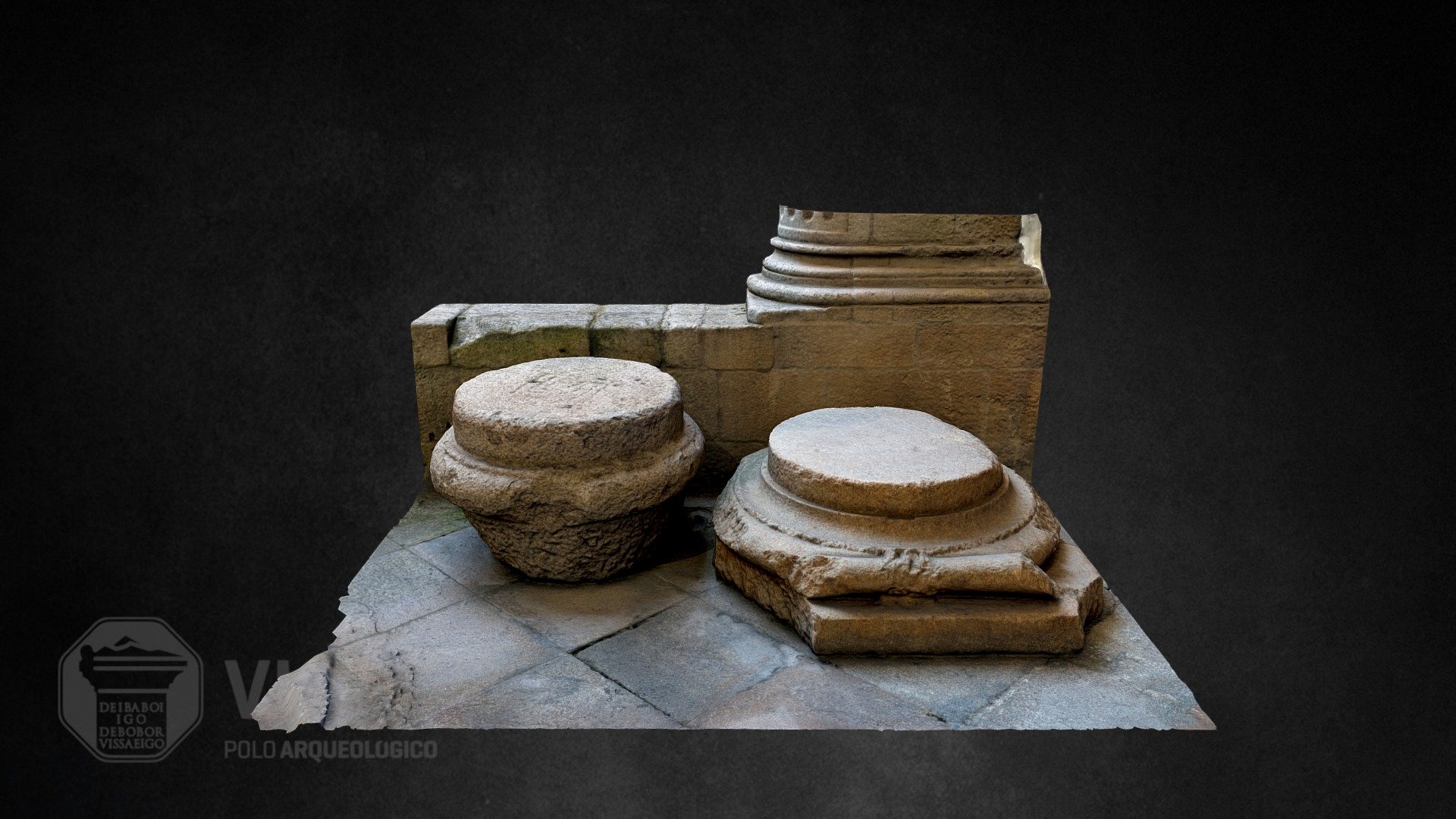 Bases de colunas romanas/ Roman column bases - Download Free 3D model ...