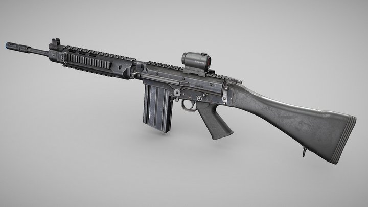 FN FAL "Tactical" 3D Model