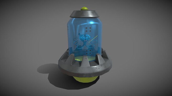 Sci-Fi brain ship customer from Distromega 3D Model