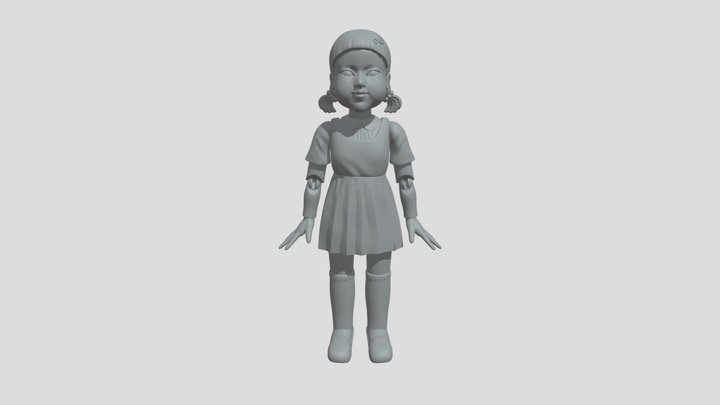Female hightpoly T-Pose | 3D model