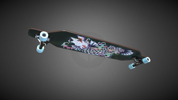 Longboard 3D Model