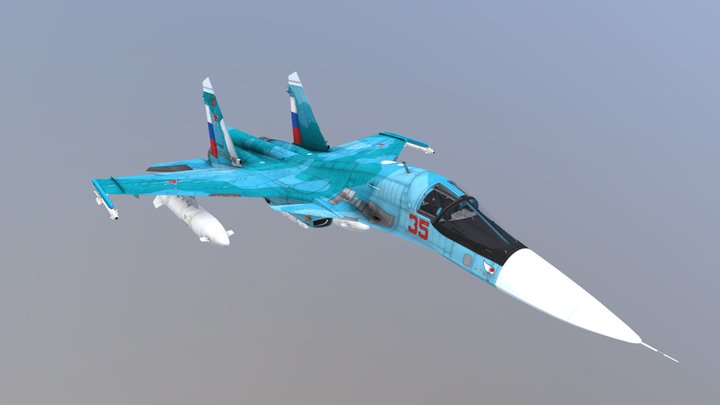 Russian Su-34 "35 Red"