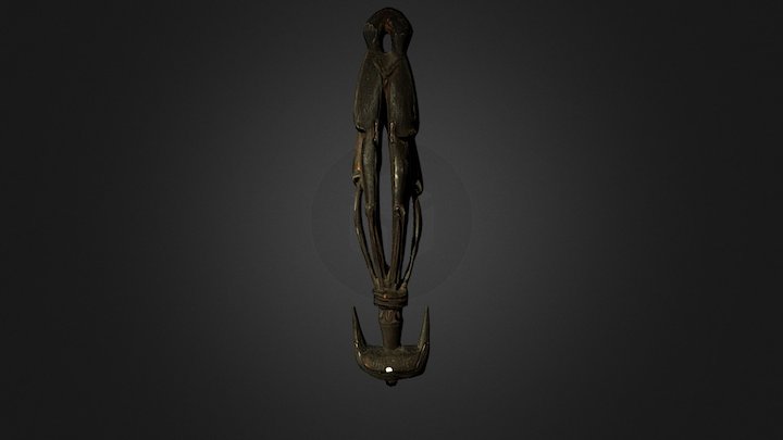 Sepik Food Hook - Andre Breton's Collection 3D Model