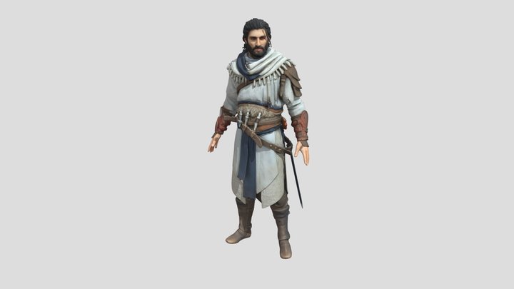 Warrior Portrait 3D Model