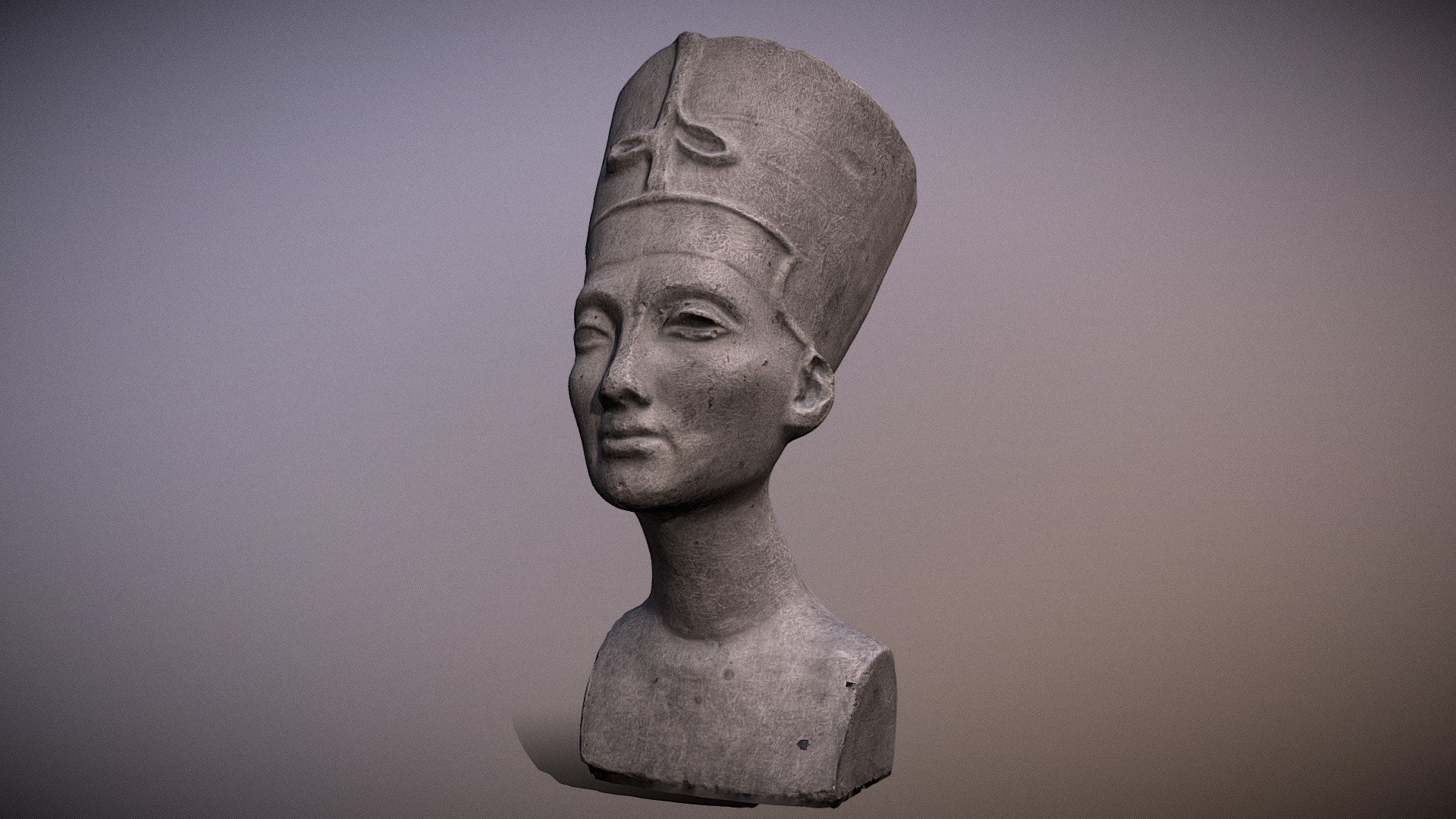 Scanned Crowned head of queen Nefertiti - Buy Royalty Free 3D model by ...