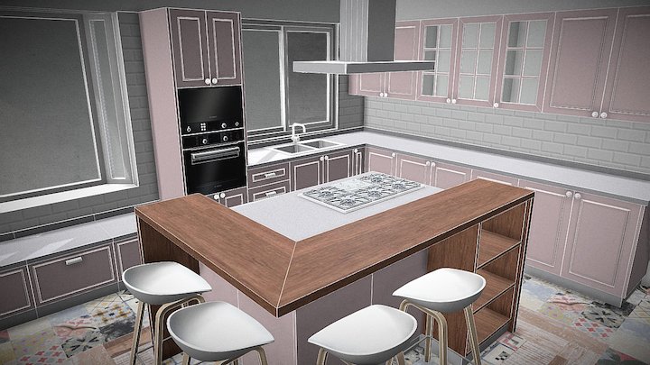 COCINA SAN JAVIER  PR 3D Model