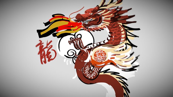 2024 chinese dragons 3D Model