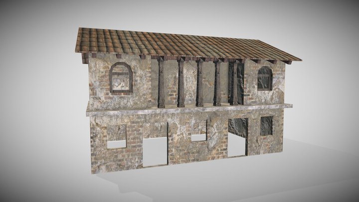 old village house - indian game asset 3D Model