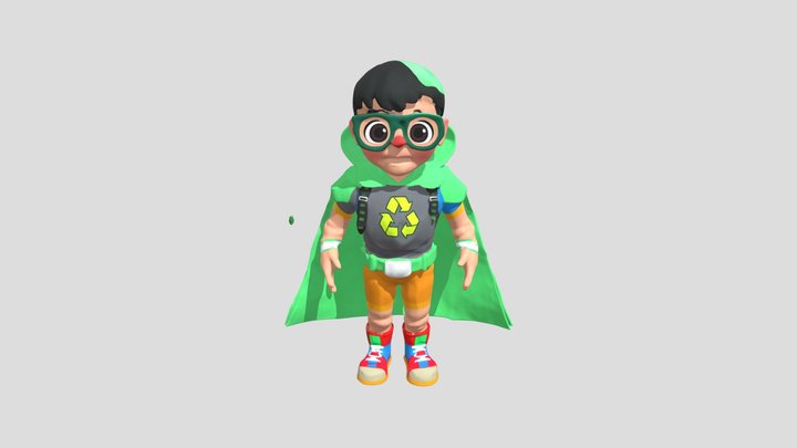 Meshy_AI_Crea_un_superhéroe_p_0512141951_texture – Kostenloses 3D-Modell STL