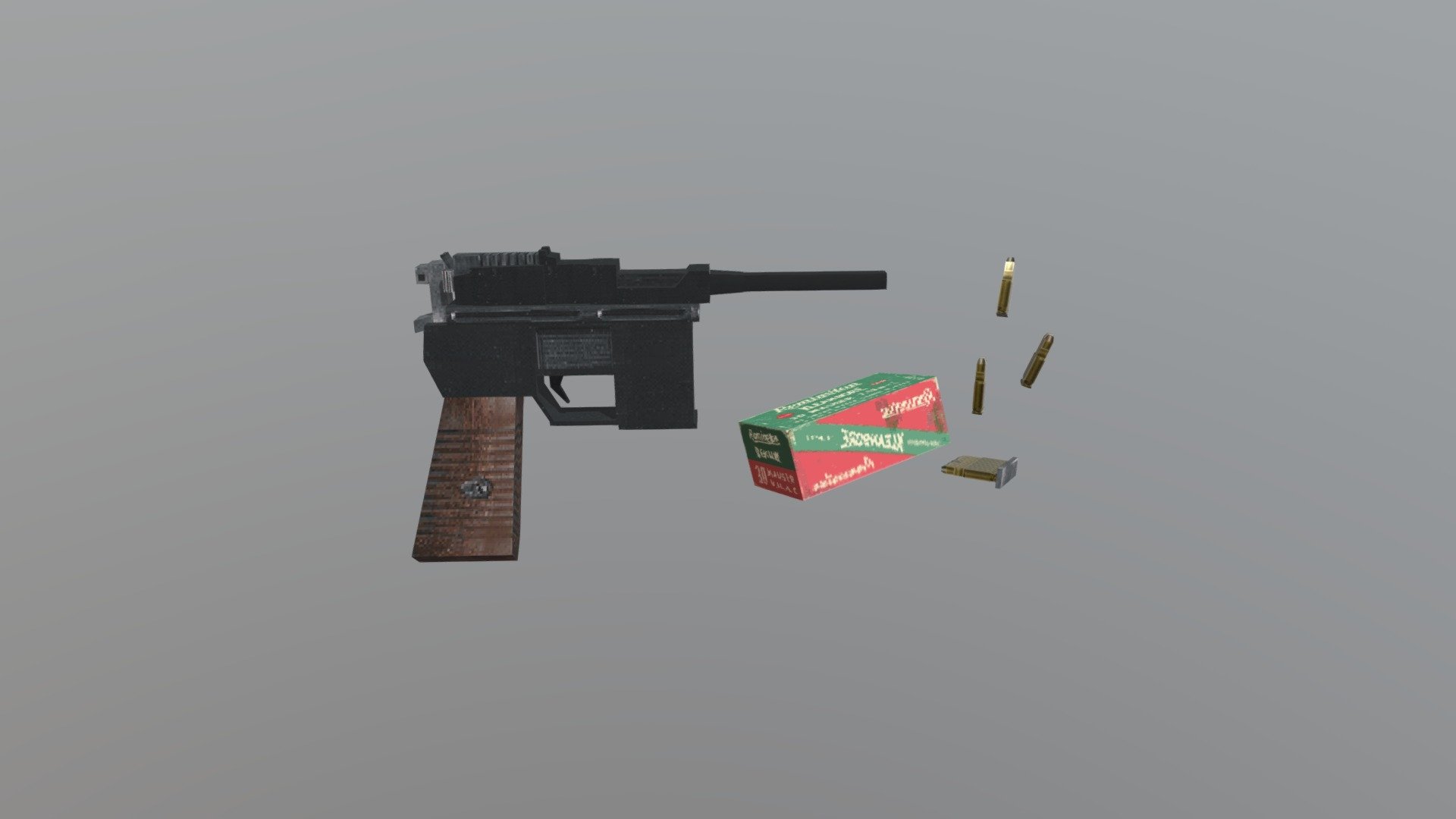 PSX Low Poly Mauser C96 Asset Pack - Download Free 3D model by ...