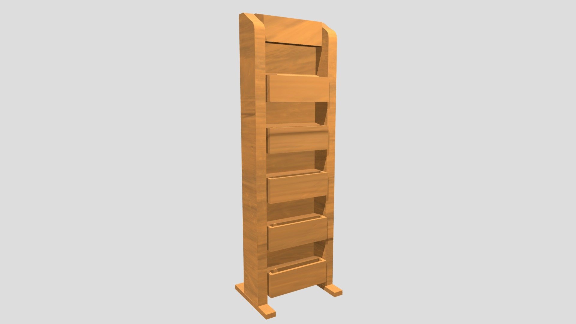 Low poly magazine rack Download Free 3D model by lehxra [4d1735e